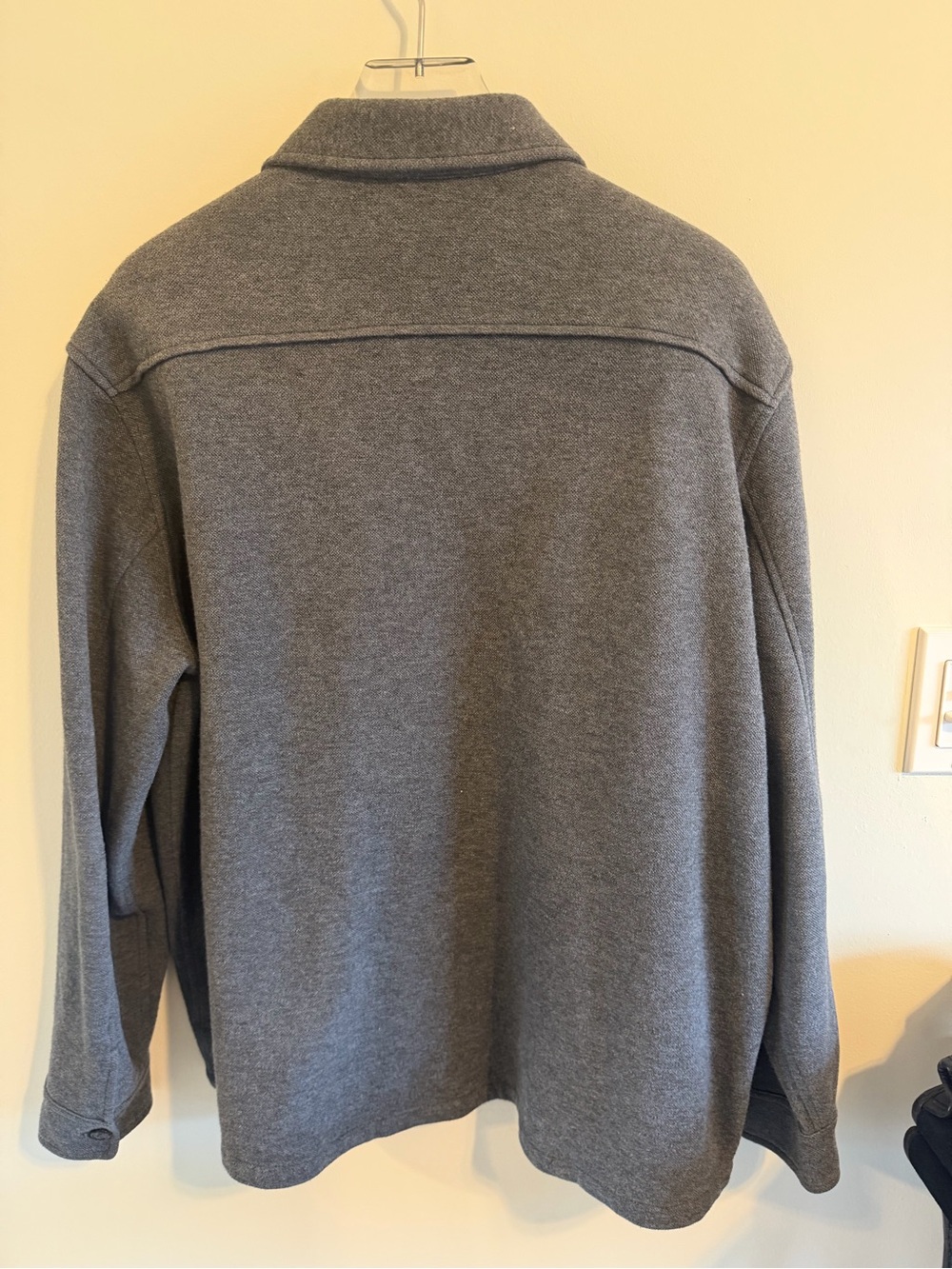 Polo Ralph Lauren Men’s XL Gray Brushed Fleece Shirt Jacket Overshirt Shacket - Picture 4 of 8